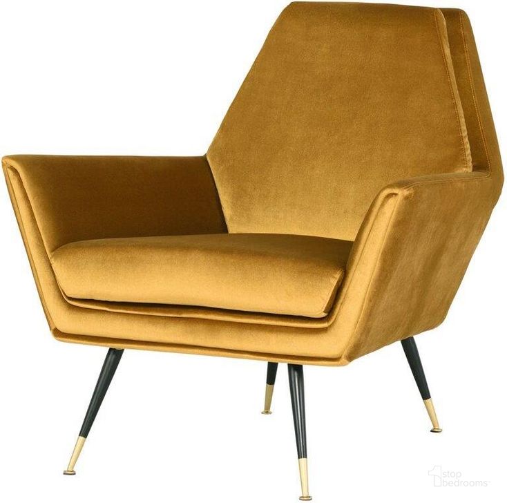 The appearance of Vanessa Mustard Occasional Chair designed by Nuevo in the modern / contemporary interior design. This yellow piece of furniture  was selected by 1StopBedrooms from Vanessa Collection to add a touch of cosiness and style into your home. Sku: HGSC319. Material: Metal. Product Type: Accent Chair. Image1