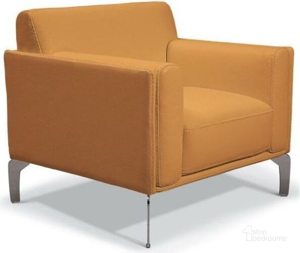 The appearance of Vania Cuoio Leather Accent Chair designed by Bellini Modern Living in the modern / contemporary interior design. This brown piece of furniture  was selected by 1StopBedrooms from Vania Collection to add a touch of cosiness and style into your home. Sku: Vania CUO. Product Type: Accent Chair.