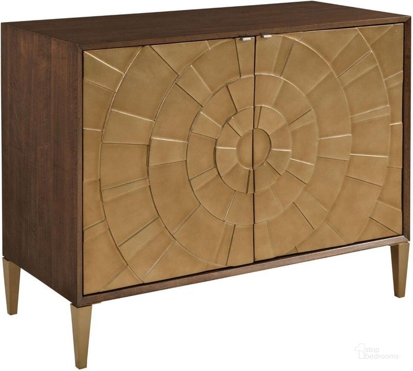 The appearance of Vantage Warm Brown Norwalk Door Chest designed by American Drew in the transitional interior design. This brown piece of furniture  was selected by 1StopBedrooms from Vantage Collection to add a touch of cosiness and style into your home. Sku: 929-890. Material: Wood. Product Type: Buffets, Sideboards and Server.