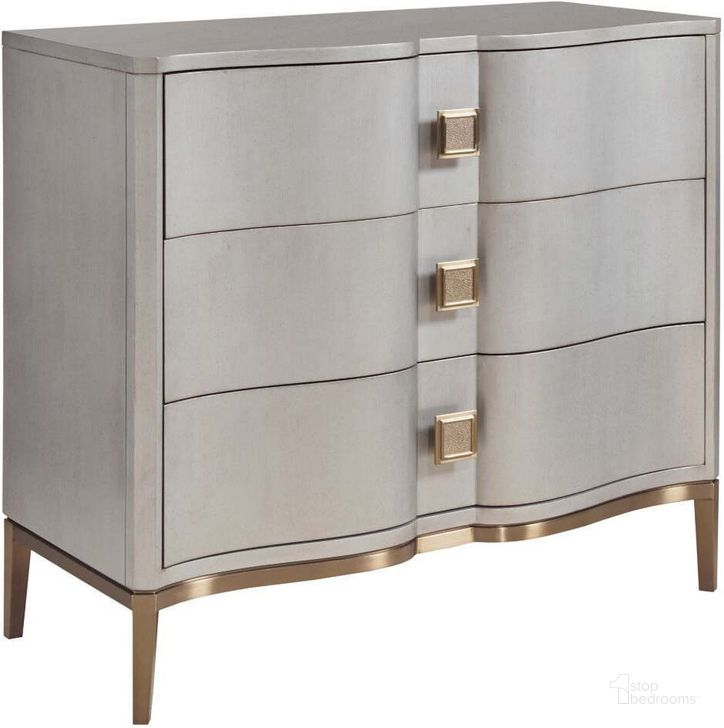 The appearance of Vantage Warm Brown Randolph Dresser designed by American Drew in the transitional interior design. This gray piece of furniture  was selected by 1StopBedrooms from Vantage Collection to add a touch of cosiness and style into your home. Sku: 929-151. Material: Wood. Product Type: Dresser. Image1