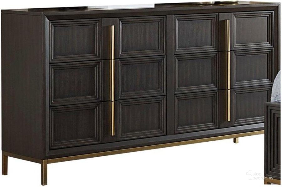 The appearance of Vargehese Dark Charcoal Dresser designed by Homelegance in the modern / contemporary interior design. This dark charcoal piece of furniture  was selected by 1StopBedrooms from Vargehese Collection to add a touch of cosiness and style into your home. Sku: 1729-5. Product Type: Dresser. Image1
