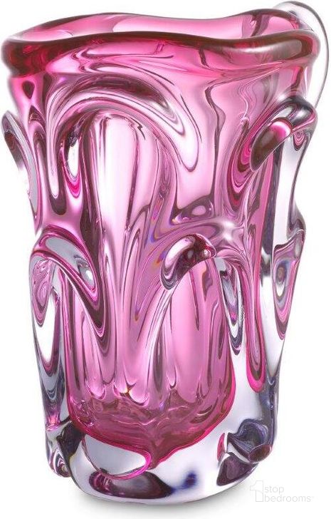 The appearance of Vase Aila S Pink designed by Eichholtz in the modern / contemporary interior design. This pink piece of furniture  was selected by 1StopBedrooms from Aila Collection to add a touch of cosiness and style into your home. Sku: 116175. Material: Glass. Product Type: Vase. Image1