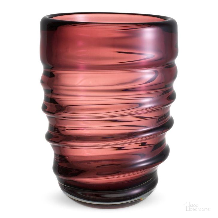 The appearance of Vase Xalvador L Purple designed by Eichholtz in the modern / contemporary interior design. This purple piece of furniture  was selected by 1StopBedrooms from Xalvador Collection to add a touch of cosiness and style into your home. Sku: 115692. Material: Glass. Product Type: Vase. Image1