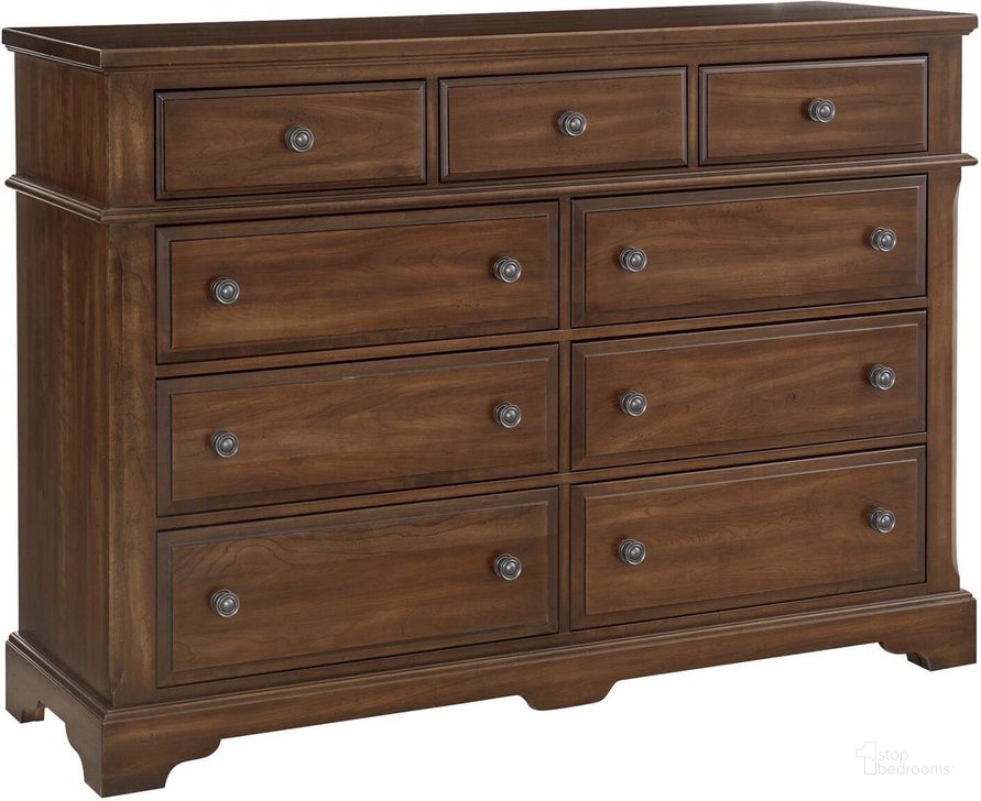 The appearance of Heritage 9 Drawer Bureau In Amish Cherry designed by Artisan & Post in the modern / contemporary interior design. This cherry piece of furniture  was selected by 1StopBedrooms from Heritage Collection to add a touch of cosiness and style into your home. Sku: 110-003. Material: Wood. Product Type: Bureau. Image1