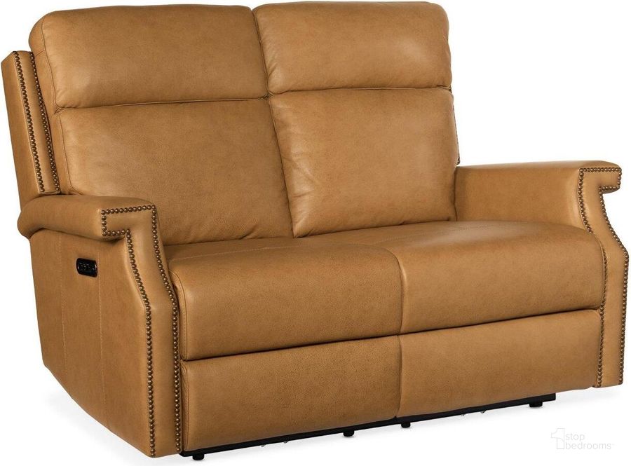 The appearance of Vaughn Zero Gravity Loveseat With Power Headrest SS106-PHZ2-086 designed by Hooker in the transitional interior design. This brown piece of furniture  was selected by 1StopBedrooms from MS Collection to add a touch of cosiness and style into your home. Sku: SS106-PHZ2-086. Material: Leather. Product Type: Loveseat. Image1