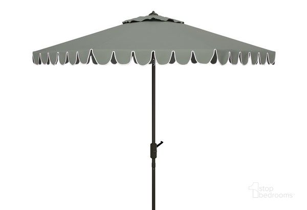 The appearance of Venice 11Ft Crank Umbrella in Grey designed by Safavieh in the modern / contemporary interior design. This grey piece of furniture  was selected by 1StopBedrooms from Venice Collection to add a touch of cosiness and style into your home. Sku: PAT8110B. Material: Metal. Product Type: Umbrella. Image1