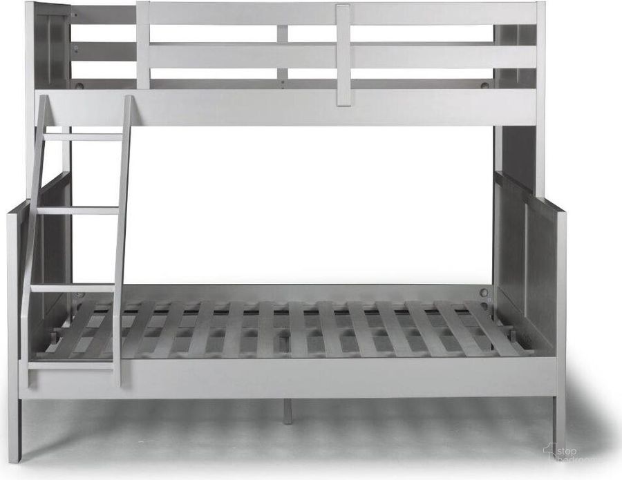 The appearance of Venice Gray Twin Over Full Bunk Bed designed by Homestyles in the transitional interior design. This gray piece of furniture  was selected by 1StopBedrooms from Venice Collection to add a touch of cosiness and style into your home. Sku: 5533-551;5533-552;5533-553. Bed Type: Bunk Bed. Material: Wood. Product Type: Bunk Bed. Bed Size: Twin Over Full. Image1