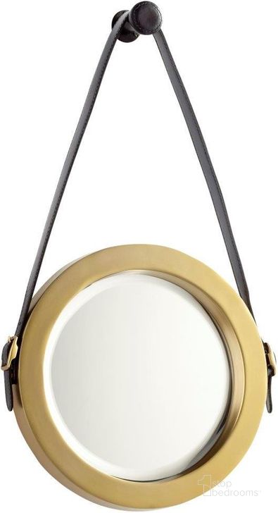 The appearance of Venster Antique Brass Round Mirror designed by Cyan Design in the modern / contemporary interior design. This gold piece of furniture  was selected by 1StopBedrooms from Venster Collection to add a touch of cosiness and style into your home. Sku: 10715. Product Type: Mirror. Material: Iron.