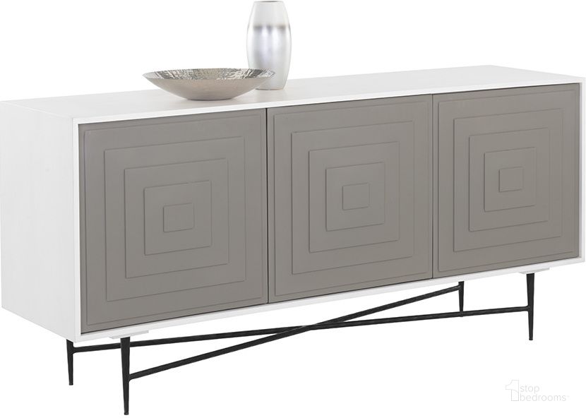 The appearance of Ventana Large Sideboard designed by Sunpan in the modern / contemporary interior design. This gray piece of furniture  was selected by 1StopBedrooms from Ventana Collection to add a touch of cosiness and style into your home. Sku: 108782. Material: Wood. Product Type: Sideboard. Image1