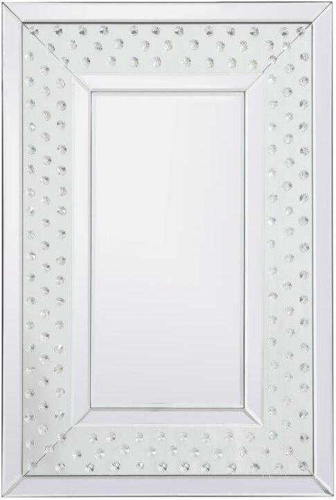 The appearance of Vermeer Clear Dresser Mirror 0qd24308011 designed by Sterling Designs in the modern / contemporary interior design. This clear piece of furniture  was selected by 1StopBedrooms from Vermeer Collection to add a touch of cosiness and style into your home. Sku: MR912030. Product Type: Mirror. Material: MDF. Image1