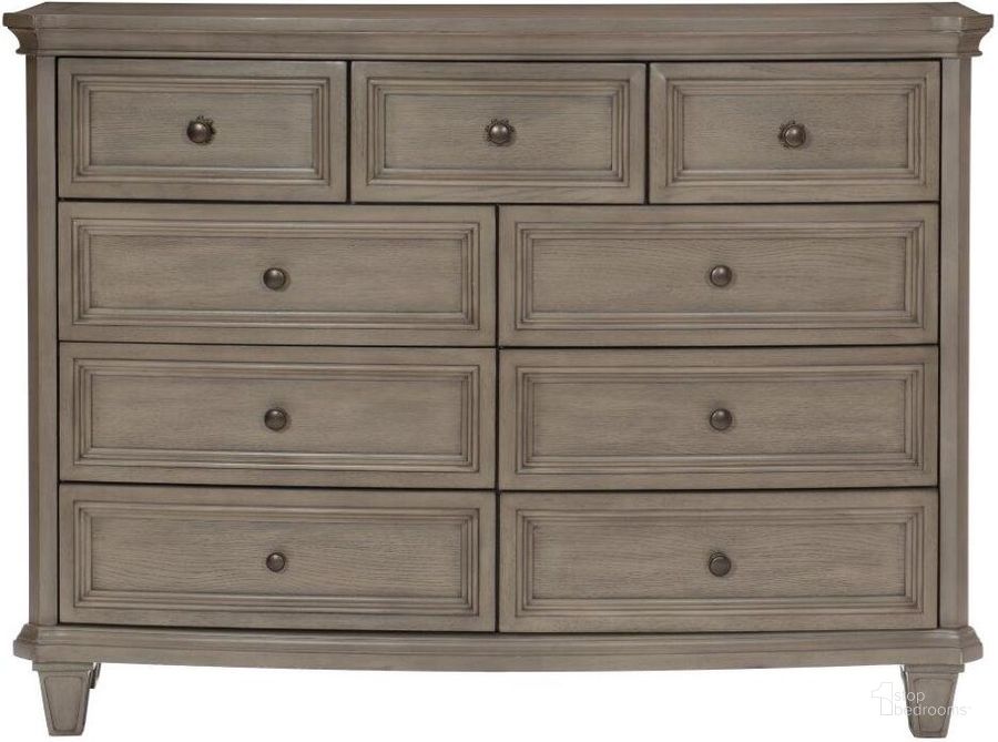 The appearance of Vermillion Gray Cashmere Dresser designed by Homelegance in the modern / contemporary interior design. This gray piece of furniture  was selected by 1StopBedrooms from Vermillion Collection to add a touch of cosiness and style into your home. Sku: 5442-5. Material: Wood. Product Type: Dresser. Image1