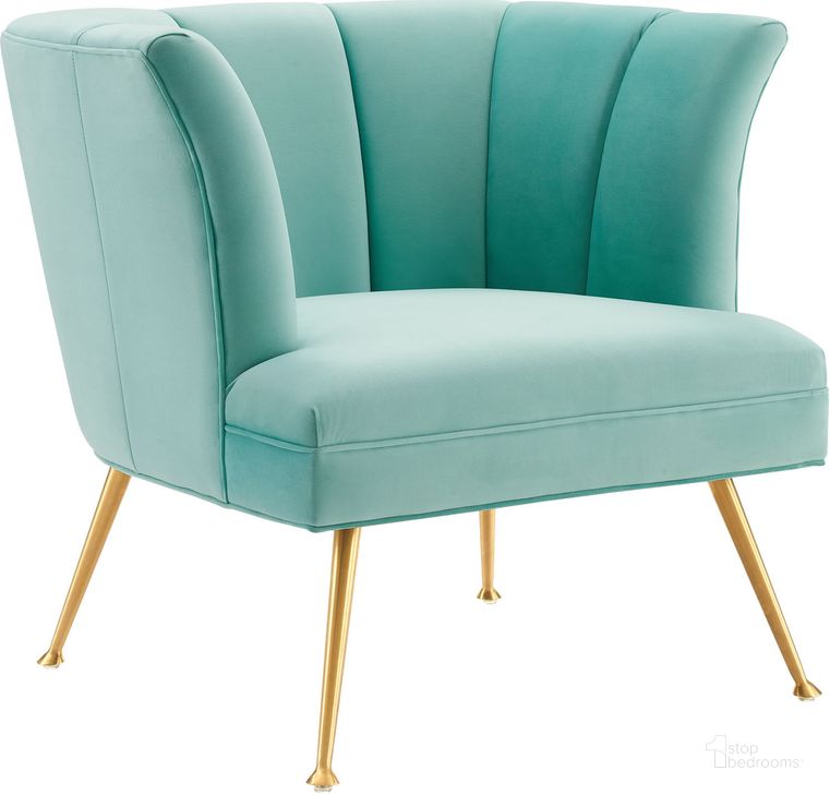 The appearance of Veronica Channel Tufted Performance Velvet Arm Chair In Mint designed by Modway in the modern / contemporary interior design. This mint piece of furniture  was selected by 1StopBedrooms from Veronica Collection to add a touch of cosiness and style into your home. Sku: EEI-5023-MIN. Material: Wood. Product Type: Arm Chair. Image1