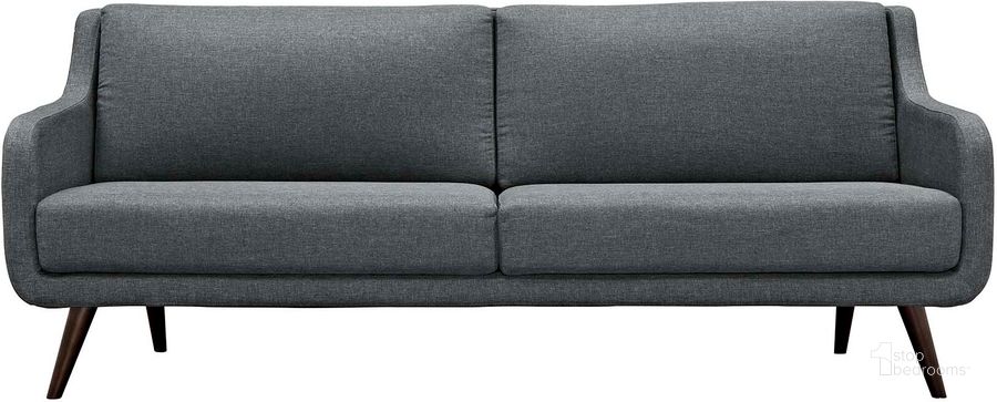 The appearance of Verve Gray Upholstered Fabric Sofa designed by Modway in the modern / contemporary interior design. This gray piece of furniture  was selected by 1StopBedrooms from Verve Collection to add a touch of cosiness and style into your home. Sku: EEI-2129-GRY. Material: Wood. Product Type: Sofa. Image1