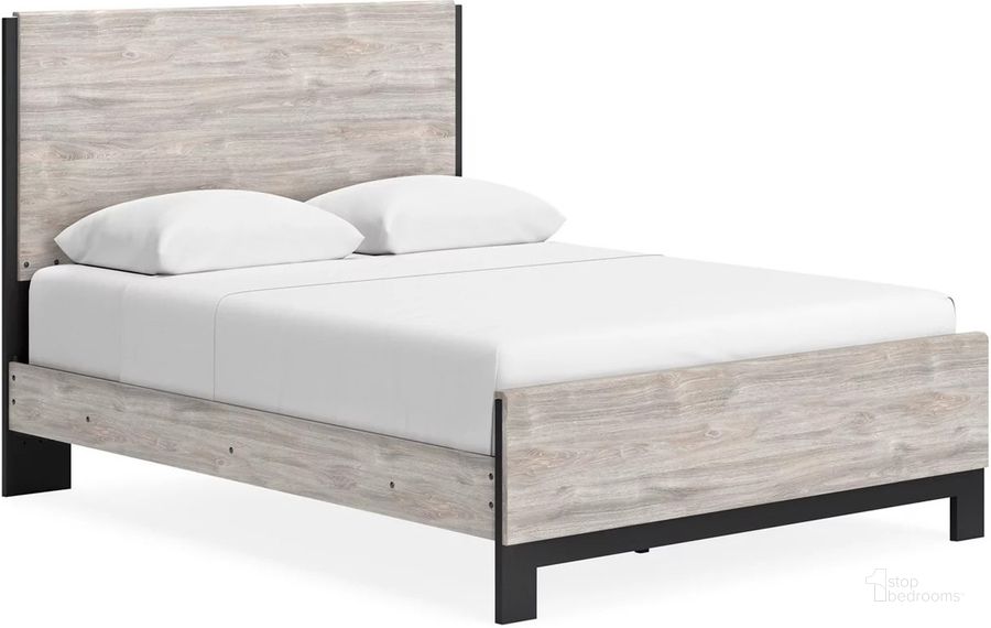 The appearance of Vessalli Queen Panel Bed In Gray designed by Signature Design by Ashley in the modern / contemporary interior design. This gray piece of furniture  was selected by 1StopBedrooms from Vessalli Collection to add a touch of cosiness and style into your home. Sku: B1036-54;B1036-57;B1036-96. Bed Type: Panel Bed. Material: Wood. Product Type: Panel Bed. Bed Size: Queen. Image1