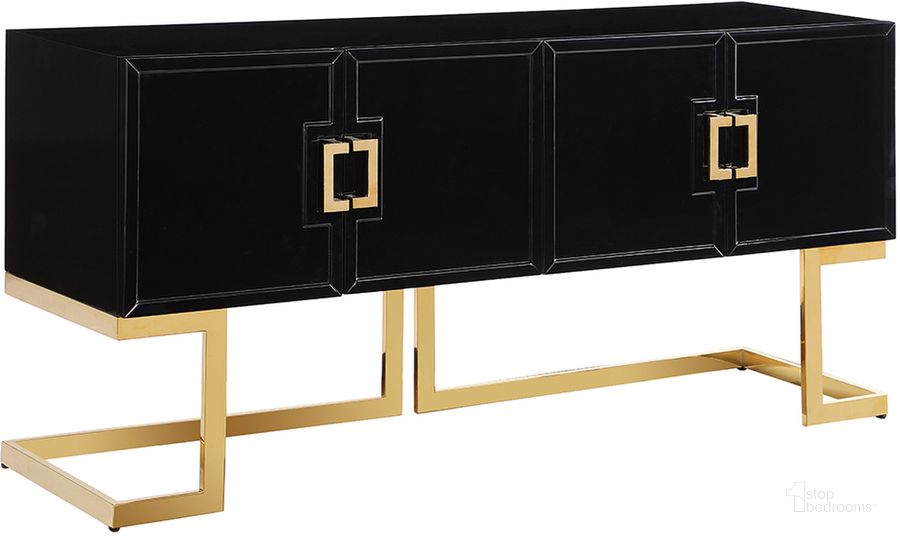 The appearance of Vibrance Wood Modern Sideboard In Black designed by Best Master Furniture in the modern / contemporary interior design. This black piece of furniture  was selected by 1StopBedrooms from Vibrance Collection to add a touch of cosiness and style into your home. Sku: T2025BGS. Material: Wood. Product Type: Buffets, Sideboards and Server. Image1