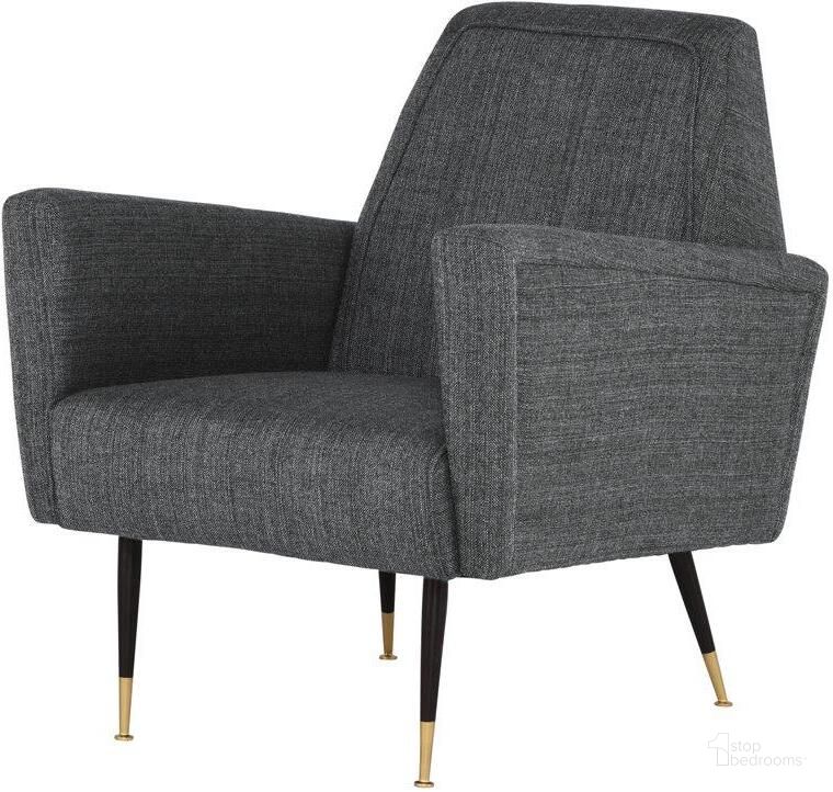 The appearance of Victor Dark Grey Tweed Occasional Chair designed by Nuevo in the modern / contemporary interior design. This gray piece of furniture  was selected by 1StopBedrooms from Victor Collection to add a touch of cosiness and style into your home. Sku: HGSC366. Material: Metal. Product Type: Accent Chair. Image1
