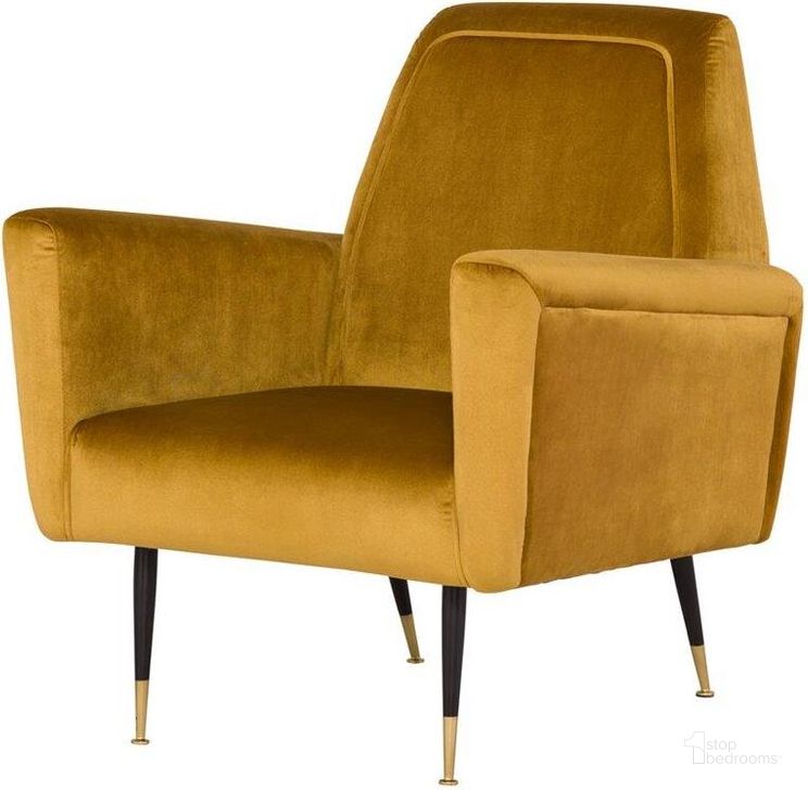 The appearance of Victor Mustard Occasional Chair designed by Nuevo in the modern / contemporary interior design. This yellow piece of furniture  was selected by 1StopBedrooms from Victor Collection to add a touch of cosiness and style into your home. Sku: HGSC297. Material: Metal. Product Type: Accent Chair. Image1