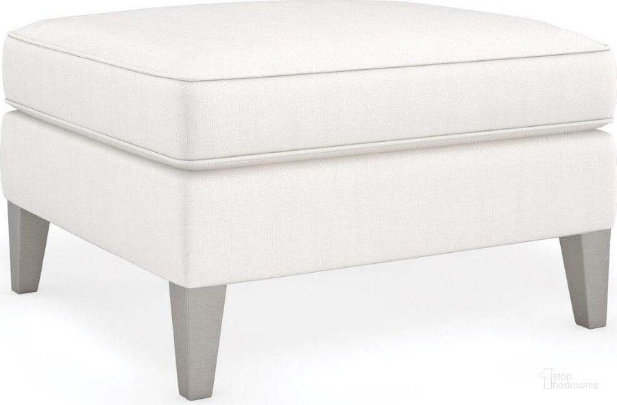 The appearance of Caracole Victoria By Schnadig Ottoman designed by Caracole in the transitional interior design. This cream piece of furniture  was selected by 1StopBedrooms from Victoria Collection to add a touch of cosiness and style into your home. Sku: 9270-018-A. Product Type: Ottoman. Image1