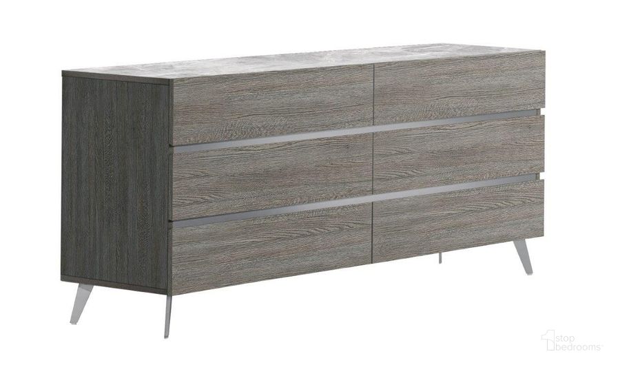 The appearance of Victoria Dresser In Grey designed by J&M in the modern / contemporary interior design. This grey piece of furniture  was selected by 1StopBedrooms from Victoria Collection to add a touch of cosiness and style into your home. Sku: 18699-D. Product Type: Dresser. Material: MDF. Image1