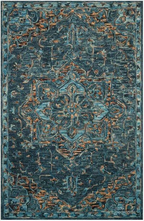 The appearance of Victoria Teal/Multi Rug VITRVK-15TEML160S designed by Loloi Rugs in the traditional interior design. This teal and multi piece of furniture  was selected by 1StopBedrooms from Victoria Collection to add a touch of cosiness and style into your home. Sku: VITRVK-15TEML160S. Material: Wool. Product Type: Rug. Image1