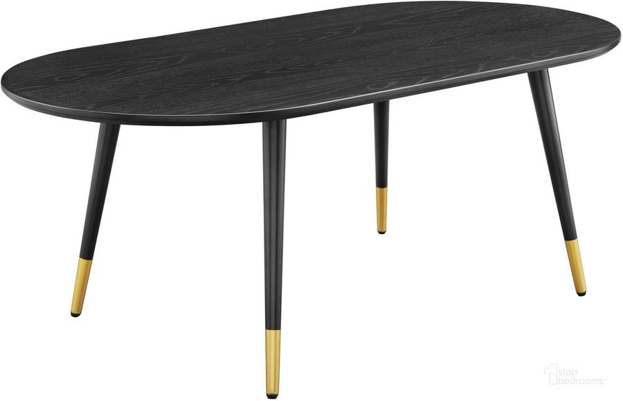 The appearance of Vigor Oval Coffee Table EEI-4214-BLK designed by Modway in the modern / contemporary interior design. This black piece of furniture  was selected by 1StopBedrooms from Vigor Collection to add a touch of cosiness and style into your home. Sku: EEI-4214-BLK. Product Type: Coffee Table. Material: Iron. Image1
