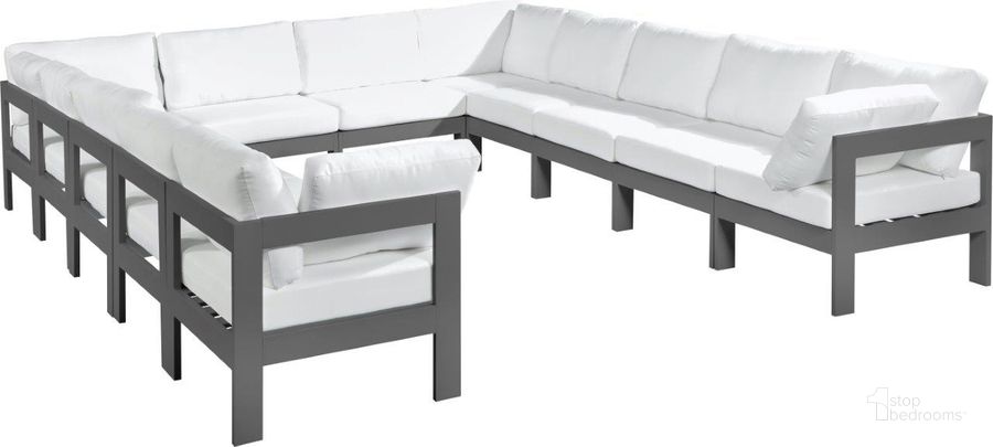 The appearance of Vinceland White and Gray Outdoor Sectional Outdoor Conversation Set 0qb24302302 designed by Furnique in the modern / contemporary interior design. This white piece of furniture  was selected by 1StopBedrooms from Vinceland Collection to add a touch of cosiness and style into your home. Sku: 376White-Sec12A-1;376White-Sec12A-2;376White-Sec12A-3;376White-Sec12A-4;376White-Sec12A-5;376White-Sec12A-6;376White-Sec12A-7;376White-Sec12A-8;376White-Sec12A-9;376White-Sec12A-10;376White-Sec12A-11;376White-Sec12A-12. Material: Aluminum. Product Type: Outdoor Sectional. Image1