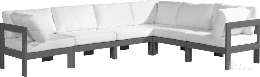 The appearance of Vinceland White and Gray Outdoor Sectional Outdoor Conversation Set 0qb24302304 designed by Furnique in the modern / contemporary interior design. This white piece of furniture  was selected by 1StopBedrooms from Vinceland Collection to add a touch of cosiness and style into your home. Sku: 376White-Sec6A-1;376White-Sec6A-2;376White-Sec6A-3;376White-Sec6A-4;376White-Sec6A-5;376White-Sec6A-6. Material: Aluminum. Product Type: Outdoor Sectional. Image1