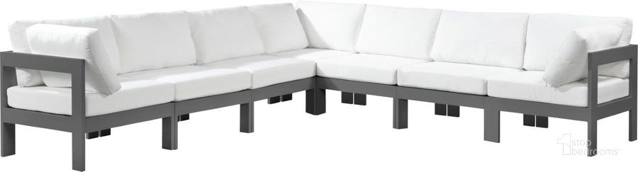 The appearance of Vinceland White and Gray Outdoor Sectional Outdoor Conversation Set 0qb24302306 designed by Furnique in the modern / contemporary interior design. This white piece of furniture  was selected by 1StopBedrooms from Vinceland Collection to add a touch of cosiness and style into your home. Sku: 376White-Sec7B-1;376White-Sec7B-2;376White-Sec7B-3;376White-Sec7B-4;376White-Sec7B-5;376White-Sec7B-6;376White-Sec7B-7. Material: Aluminum. Product Type: Outdoor Sectional. Image1