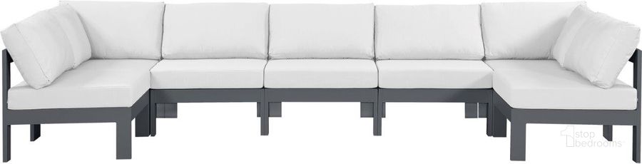 The appearance of Vinceland White and Gray Outdoor Sectional Outdoor Conversation Set 0qb24417166 designed by Furnique in the modern / contemporary interior design. This white piece of furniture  was selected by 1StopBedrooms from Vinceland Collection to add a touch of cosiness and style into your home. Sku: 376White-Sec7C-1;376White-Sec7C-2;376White-Sec7C-3;376White-Sec7C-4;376White-Sec7C-5;376White-Sec7C-6;376White-Sec7C-7. Material: Aluminum. Product Type: Outdoor Sectional. Image1