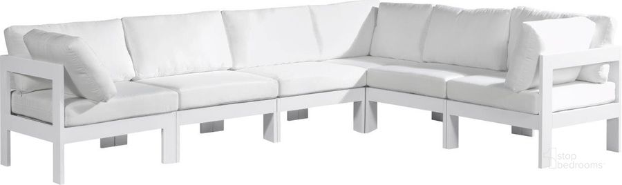 The appearance of Vinceland White Outdoor Sectional Outdoor Conversation Set 0qb24302362 designed by Furnique in the modern / contemporary interior design. This white piece of furniture  was selected by 1StopBedrooms from Vinceland Collection to add a touch of cosiness and style into your home. Sku: 375White-Sec6A-1;375White-Sec6A-2;375White-Sec6A-3;375White-Sec6A-4;375White-Sec6A-5;375White-Sec6A-6. Material: Aluminum. Product Type: Outdoor Sectional. Image1