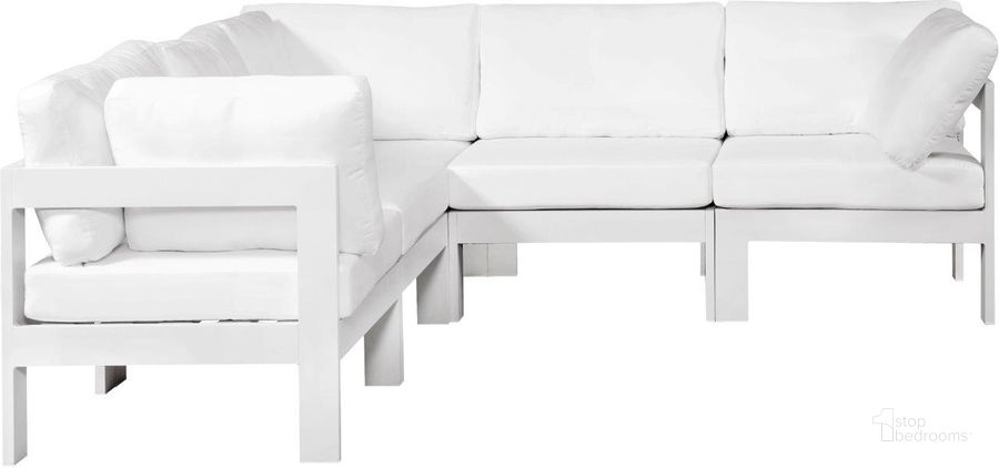 The appearance of Vinceland White Outdoor Sectional Outdoor Conversation Set 0qb24417147 designed by Furnique in the modern / contemporary interior design. This white piece of furniture  was selected by 1StopBedrooms from Vinceland Collection to add a touch of cosiness and style into your home. Sku: 375White-Sec5B-1;375White-Sec5B-2;375White-Sec5B-3;375White-Sec5B-4;375White-Sec5B-5. Material: Aluminum. Product Type: Outdoor Sectional. Image1