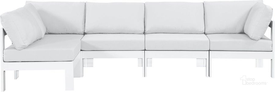 The appearance of Vinceland White Outdoor Sectional Outdoor Conversation Set 0qb24417148 designed by Furnique in the modern / contemporary interior design. This white piece of furniture  was selected by 1StopBedrooms from Vinceland Collection to add a touch of cosiness and style into your home. Sku: 375White-Sec5C-1;375White-Sec5C-2;375White-Sec5C-3;375White-Sec5C-4;375White-Sec5C-5. Material: Aluminum. Product Type: Outdoor Sectional. Image1