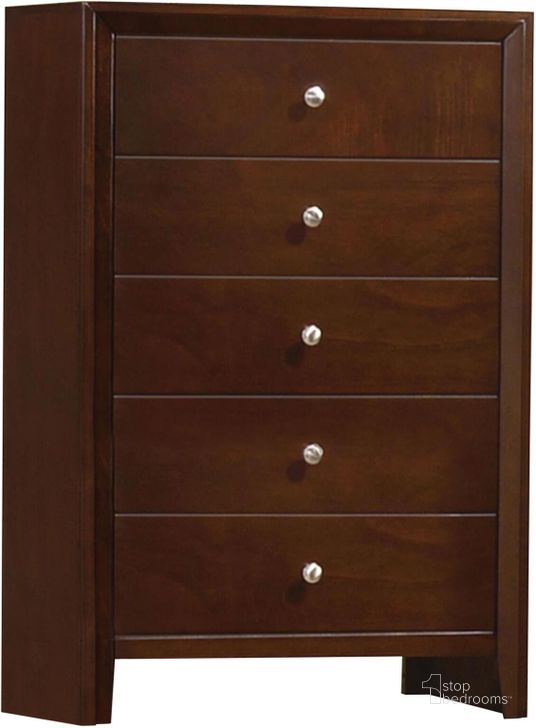 The appearance of Vinceley Brown Chest designed by Off 5th Home in the transitional interior design. This brown piece of furniture  was selected by 1StopBedrooms from Vinceley Collection to add a touch of cosiness and style into your home. Sku: 201975. Material: Wood. Product Type: Chest. Image1