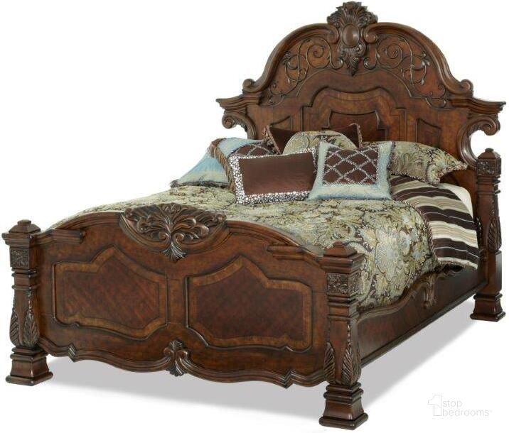 The appearance of Vinewood Vintage Fruitwood California King Bed designed by Windsor Home in the traditional interior design. This vintage fruitwood piece of furniture  was selected by 1StopBedrooms from Vinewood Collection to add a touch of cosiness and style into your home. Sku: 70014-54;70024-54;70034-54. Bed Type: Panel Bed. Material: Wood. Product Type: Panel Bed. Bed Size: California King. Image1