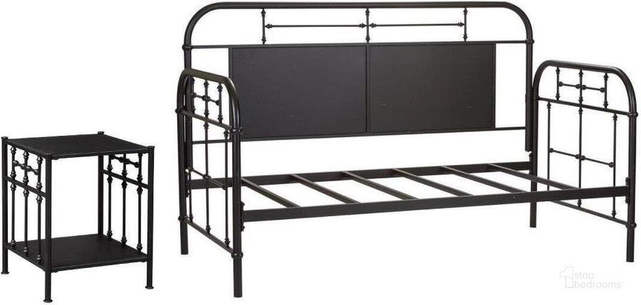 The appearance of Vintage Series Black Youth Bedroom Set designed by Liberty in the rustic / southwestern interior design. This black piece of furniture  was selected by 1StopBedrooms from Vintage Series Collection to add a touch of cosiness and style into your home. Sku: 179-BR11TB-B;179-BR61-B. Bed Type: Daybed. Material: Metal. Product Type: DayBed. Bed Size: Twin. Image1