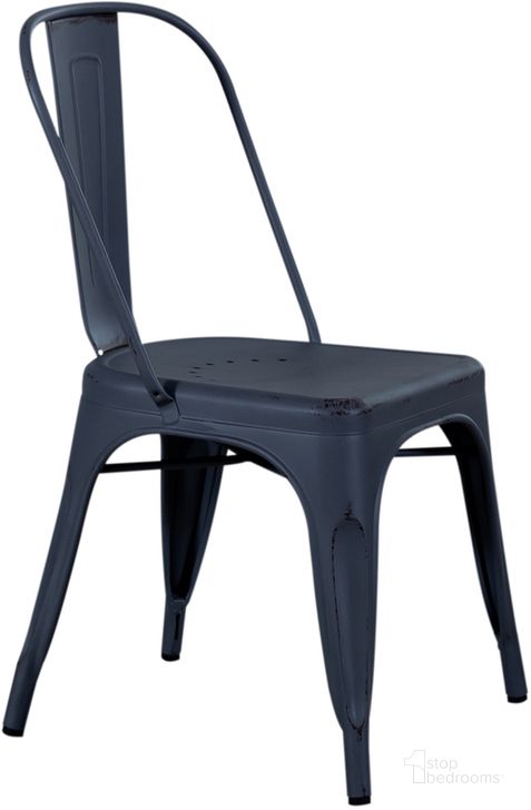 The appearance of Vintage Series Bow Back Side Chair Set Of 4 In Navy designed by Liberty in the rustic / southwestern interior design. This navy piece of furniture  was selected by 1StopBedrooms from Vintage Series Collection to add a touch of cosiness and style into your home. Sku: 179-C3505-N. Product Type: Side Chair. Material: Pine. Image1