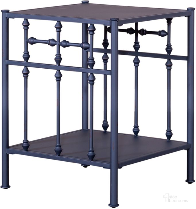 The appearance of Vintage Series Open Night Stand - Navy designed by Liberty in the rustic / southwestern interior design. This navy piece of furniture  was selected by 1StopBedrooms from Vintage Series Collection to add a touch of cosiness and style into your home. Sku: 179-BR61-N. Material: Metal. Product Type: Nightstand. Image1