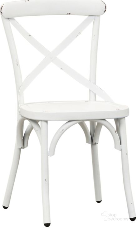 The appearance of Vintage Series X Back Side Chair Set Of 2 In Antique White designed by Liberty in the rustic / southwestern interior design. This antique white piece of furniture  was selected by 1StopBedrooms from Vintage Series Collection to add a touch of cosiness and style into your home. Sku: 179-C3005-AW. Product Type: Side Chair. Material: Pine. Image1