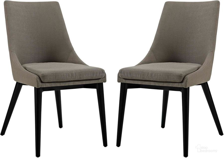 The appearance of Viscount Granite Dining Side Chair Fabric Set of 2 designed by Modway in the modern / contemporary interior design. This granite piece of furniture  was selected by 1StopBedrooms from Viscount Collection to add a touch of cosiness and style into your home. Sku: EEI-2745-GRA-SET. Material: Wood. Product Type: Side Chair. Image1