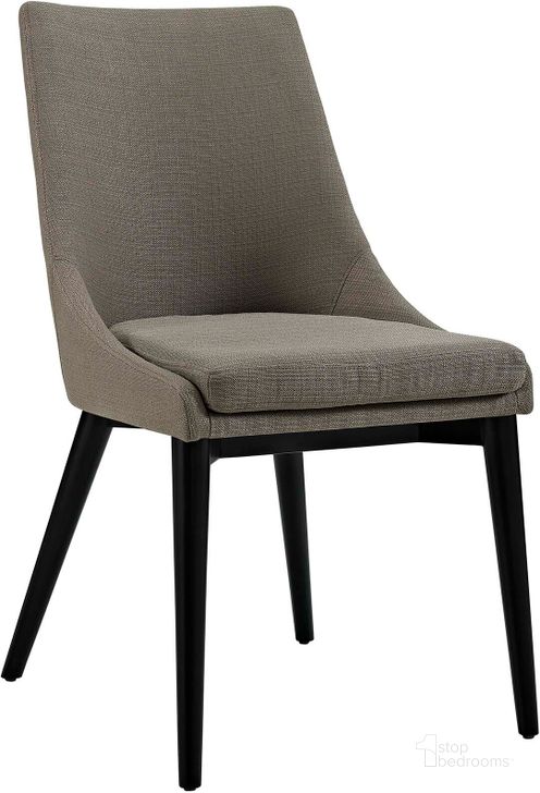 The appearance of Viscount Granite Fabric Dining Chair designed by Modway in the modern / contemporary interior design. This granite piece of furniture  was selected by 1StopBedrooms from Viscount Collection to add a touch of cosiness and style into your home. Sku: EEI-2227-GRA. Material: Wood. Product Type: Dining Chair. Image1