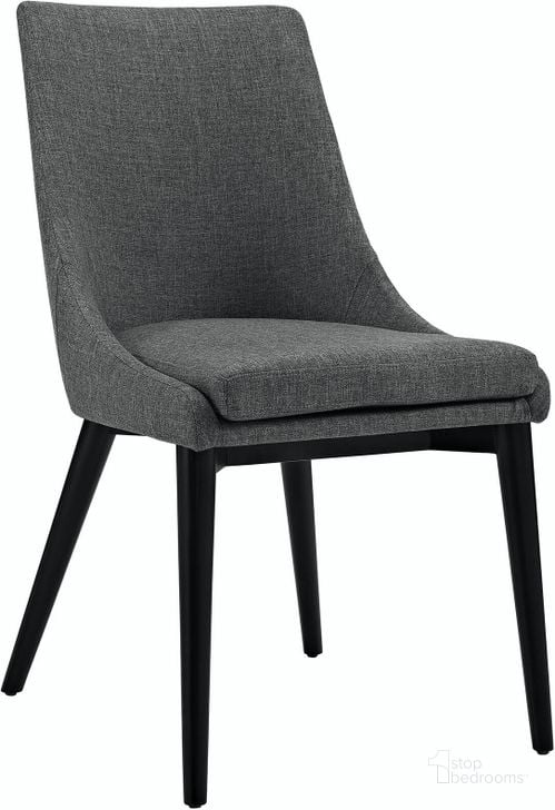 The appearance of Viscount Gray Fabric Dining Chair designed by Modway in the modern / contemporary interior design. This gray piece of furniture  was selected by 1StopBedrooms from Viscount Collection to add a touch of cosiness and style into your home. Sku: EEI-2227-GRY. Material: Wood. Product Type: Dining Chair. Image1