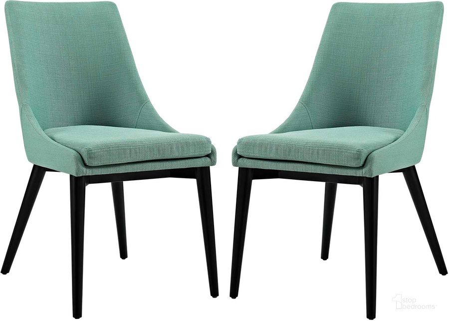 The appearance of Viscount Laguna Dining Side Chair Fabric Set of 2 designed by Modway in the modern / contemporary interior design. This laguna piece of furniture  was selected by 1StopBedrooms from Viscount Collection to add a touch of cosiness and style into your home. Sku: EEI-2745-LAG-SET. Material: Wood. Product Type: Side Chair. Image1