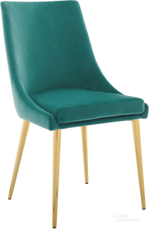 The appearance of Viscount Teal Modern Accent Performance Velvet Dining Chair designed by Modway in the modern / contemporary interior design. This teal piece of furniture  was selected by 1StopBedrooms from Viscount Collection to add a touch of cosiness and style into your home. Sku: EEI-3416-TEA. Product Type: Dining Chair. Material: Plywood. Image1