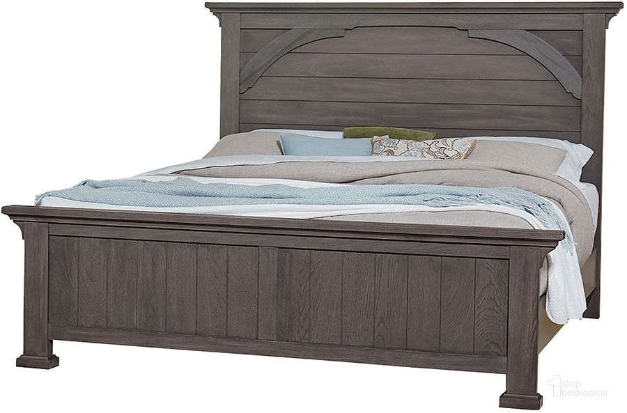 The appearance of Vista King Mansion Bed With Ms2 In Grey Oak designed by Vaughan Bassett in the transitional interior design. This grey oak piece of furniture  was selected by 1StopBedrooms from Vista Collection to add a touch of cosiness and style into your home. Sku: 772-669;772-966;772-722;MS-MS2. Bed Type: Panel Bed. Material: Wood. Product Type: Panel Bed. Bed Size: King. Image1