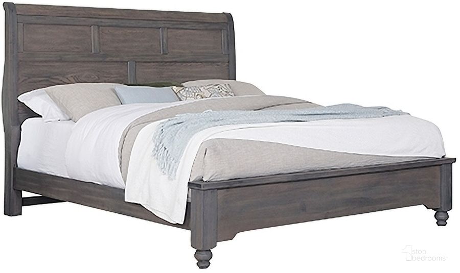 The appearance of Vista King Sleigh Bed With Ms2 In Grey Oak designed by Vaughan Bassett in the transitional interior design. This grey oak piece of furniture  was selected by 1StopBedrooms from Vista Collection to add a touch of cosiness and style into your home. Sku: 772-663;772-166;772-922;MS-MS2. Bed Type: Sleigh Bed. Material: Wood. Product Type: Sleigh Bed. Bed Size: King. Image1