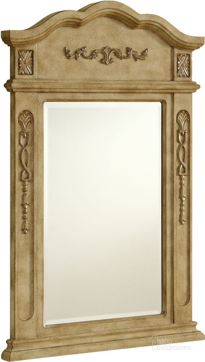 The appearance of Danville 24" Square Antique Beige Mirror designed by Elegant Lighting in the traditional interior design. This antique beige piece of furniture  was selected by 1StopBedrooms from Danville Collection to add a touch of cosiness and style into your home. Sku: VM-1001. Material: MDF. Product Type: Accent Mirror. Image1