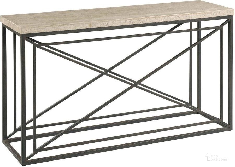 The appearance of Vonne Rectangular Sofa Table designed by Hammary in the modern / contemporary interior design. This metal piece of furniture  was selected by 1StopBedrooms from Vonne Collection to add a touch of cosiness and style into your home. Sku: 072-925. Material: Metal. Product Type: Sofa Table.