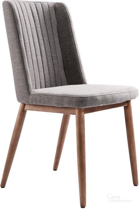 The appearance of Wade Gray Dining Side Chair designed by Armen Living in the modern / contemporary interior design. This gray piece of furniture  was selected by 1StopBedrooms from Wade Collection to add a touch of cosiness and style into your home. Sku: LCWDSIGR. Material: Fabric. Product Type: Side Chair. Image1