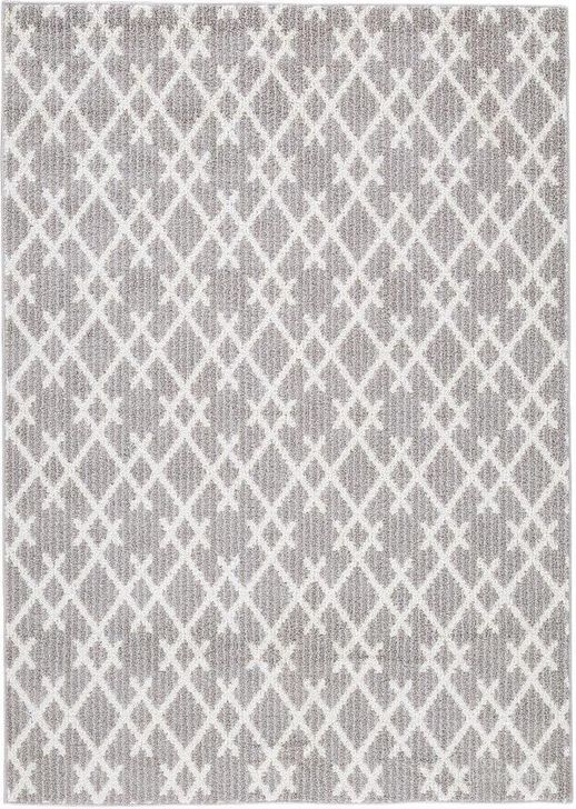 The appearance of Wadehall Grey And Ivory Medium Rug designed by Signature Design by Ashley in the modern / contemporary interior design. This gray and ivory piece of furniture  was selected by 1StopBedrooms from Wadehall Collection to add a touch of cosiness and style into your home. Sku: R405752. Material: Fabric. Product Type: Area Rugs. Image1