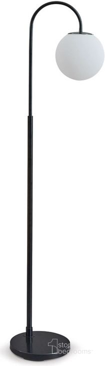 The appearance of Walkford Black Metal Floor Lamp designed by Signature Design by Ashley in the modern / contemporary interior design. This black piece of furniture  was selected by 1StopBedrooms from Walkford Collection to add a touch of cosiness and style into your home. Sku: L206071. Material: Glass. Product Type: Floor Lamp. Image1